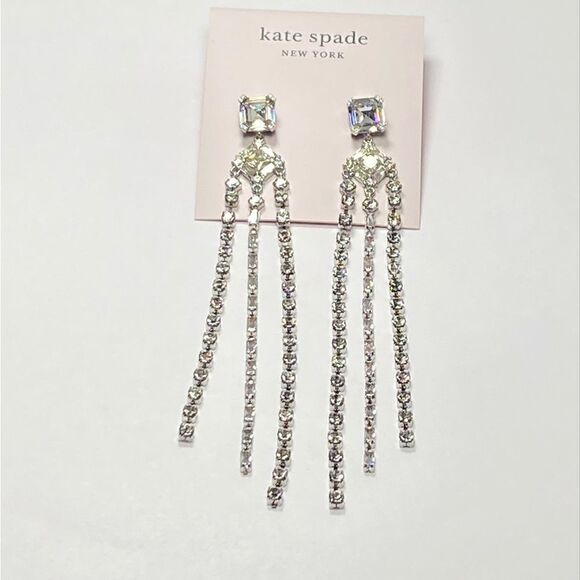 Kate Spade glitzville fringe earrings - Picture 1 of 8